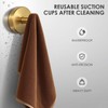 PZTO Suction Cup Hooks：2-Pack for Glass Door Bathroom Window Tile