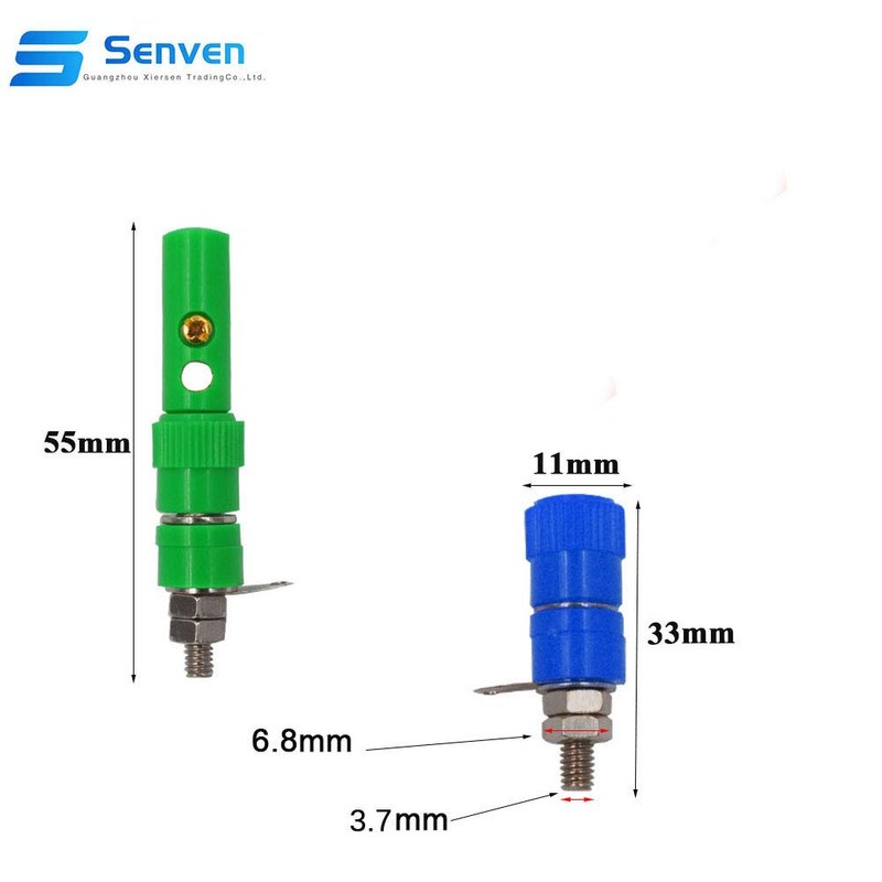 Senven 40Pcs Banana Connector, 4mm Banana Terminal Adapter, 20 Male