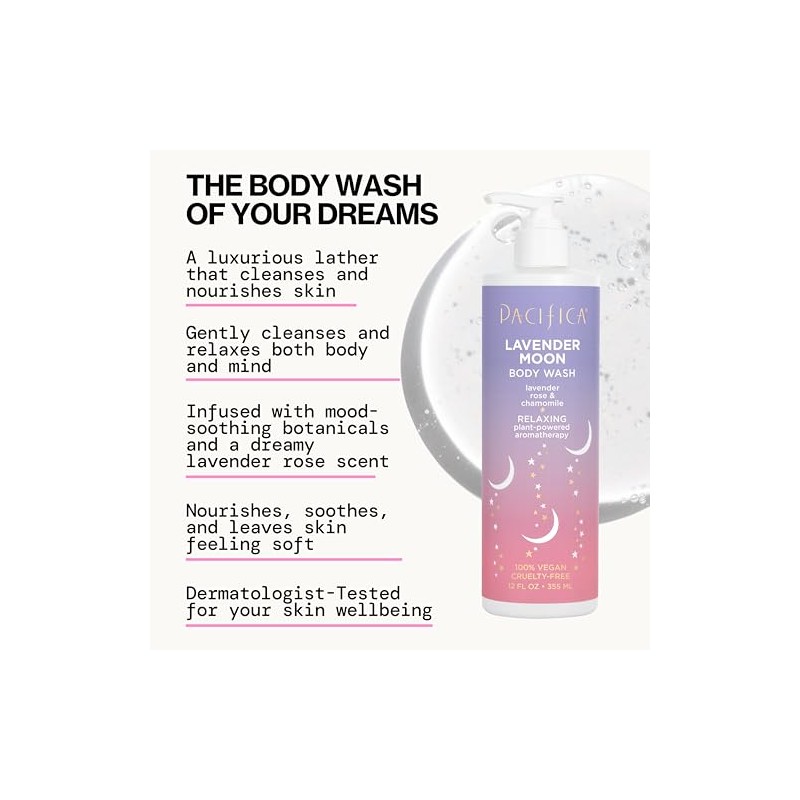 Pacifica Lavender Moon Body Wash - 350ml