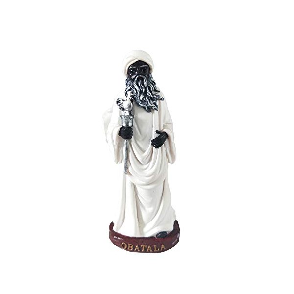 Obatala Statue Orisha Obatala Statue Holy Figurine Powerful Man (5 Inches)