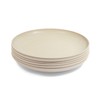 Wheat Straw Plates, Unbreakable Dinner Plate (Beige, 8 In, 6