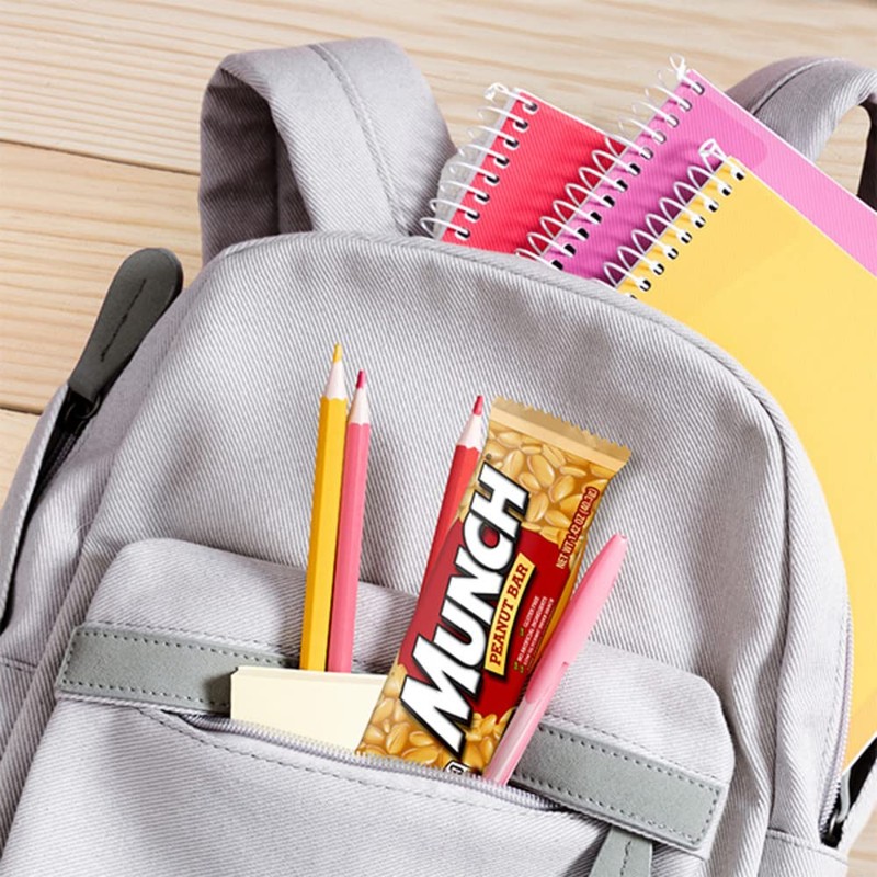 MUNCH Peanut Bar Gluten-Free LOW GLYCEMIC Individually Wrapped, Candy Bulk