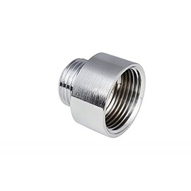 Chrome Water Pipe Reducer 3/4" x 1/2" BSP Thread Reducing Coupler Male / Female Tap Reduced Connector
