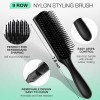 Hommtina 4PCS Detangling Brush Set for Wet Dry Curly Hair