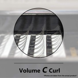 COCO Honey Lash Eyelash Extensions, Volume C Curl [2D] [0.07mm], Faux Mink Individual Lash Extensions (Length: 9mm / 10mm / 11mm / 12mm / 13mm / Mix) (12mm)