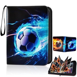 Trading Card Album Football, Football Collector Album Cards, 50 Pages, Capacity for 400 Cards, Scrapbook Football Cards, Football Cards Capacity, Football Cards Folder Collection Book