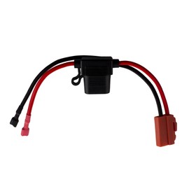 Unifizz Wire Harness Connector Compatible with 12-Volt Ride On Vehicle with red 2 pins Connector Black