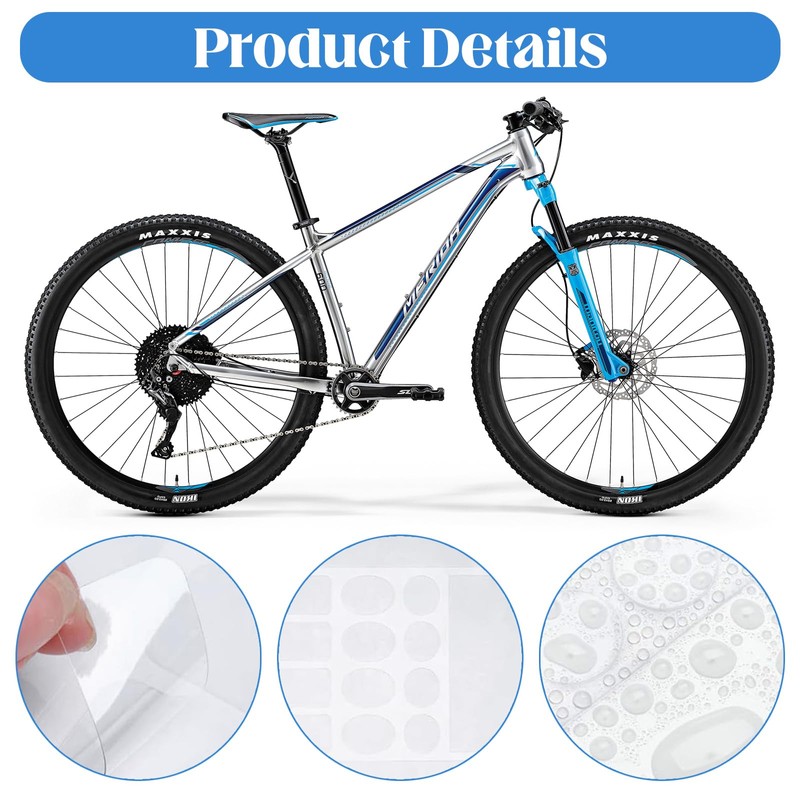 SoundZero Pack of 3 Bicycle Paint Protection, Bicycle Frame Protection