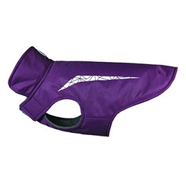 RC Pet Products Cascade Jacket Fleece Lined Water Resistant Dog Coat, Size 14Wide, Plum Purple