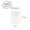 Purely Home Minimalist Ceramic Coffee Canister - Simplistic Black &