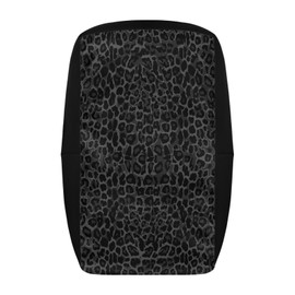TOADDMOS Comfort Riding Lawn Mower Seat Cover Black Leopard Print Polyester Tractor Outdoor Seat Cover Compatible with Most Lawn Mower Seat,Waterproof