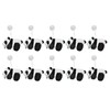 10pcs Mini Panda Plush Toy Soft Cute Tiny Panda Doll