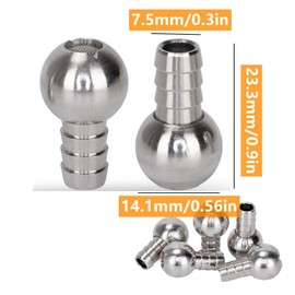 Majhoxka 4-Pack Stainless Steel Foam Cannon Straw Weights - Replacement Sinkers & Dip Tube Heads for Pressure Washer Foam Cannons, Car Foam Blasters & Snow Foam Lances - for Car Washing & Detailing