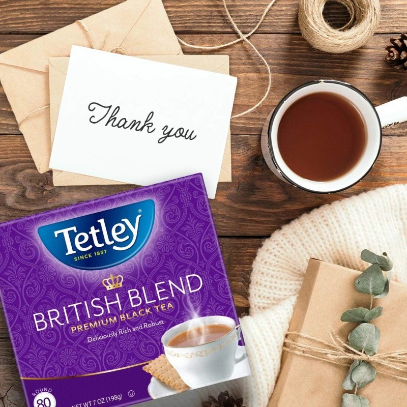 Tetley English Breakfast Tea Bags Pack of 4 Premium Black