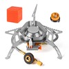 SWAWIS 3500 W Wind Protection Camping Stove Piezo Ignition Foldable
