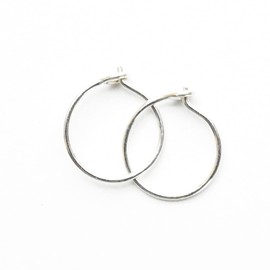 Tiny Silver Hoop Earrings Solid 925 Sterling Silver Mini Hoops 8mm Size 22 Gauge Sensitive Ears