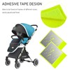 5pcs Reflectors Bicycle Safety Reflectors with Neon Yellow Shooting Star