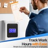 Flexzion Monthly Time Cards for Employees - Dual-Sided, Orange/Blue Attendance