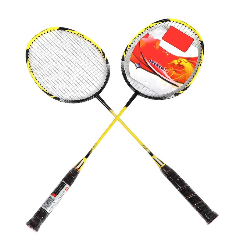 1 Pair High strength Sport Badminton Racket Durable Aluminium Alloy