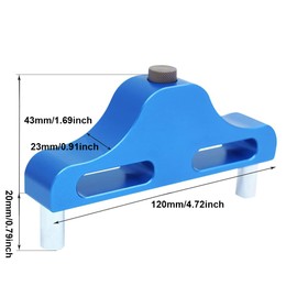 Center Scriber Marking Tool, 95MM Aluminum Alloy Center Finder Line Scriber Center Marking Gauge for Woodworking Carpenter Alignment Ruler