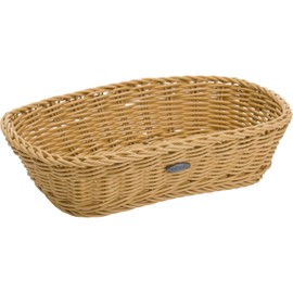 Saleen Multi-Purpose Basket, Suitable for Gastronomy, Rectangular, Plastic Fibre, Dark Brown