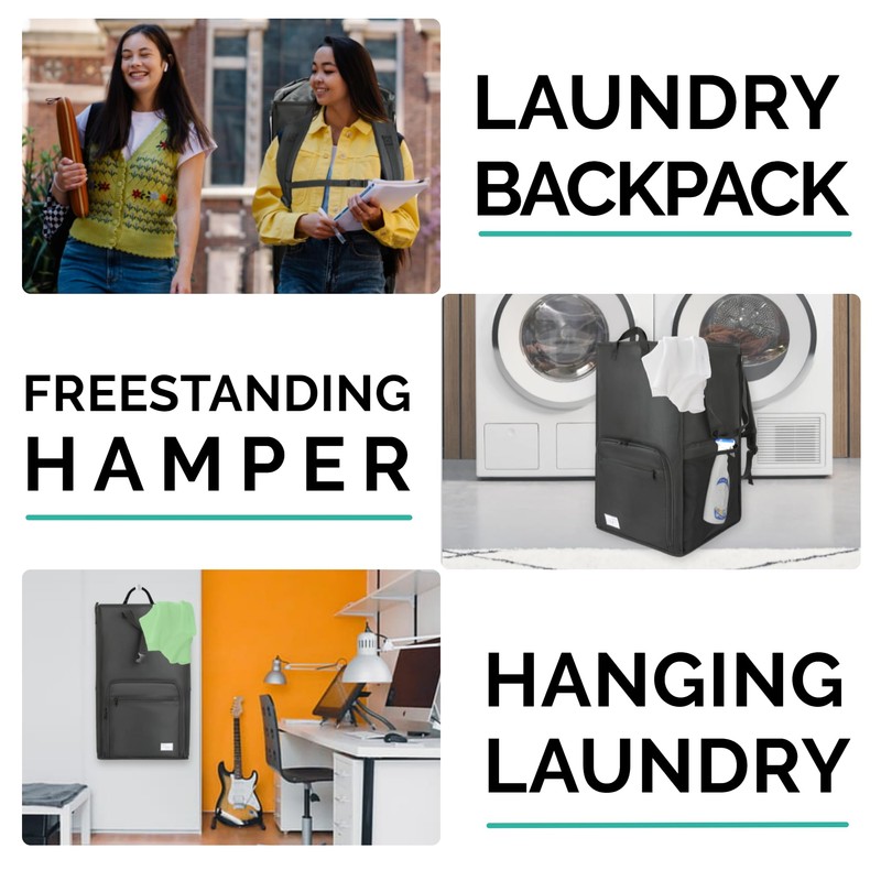 Terra Home College Essentials Travel Size Laundry Backpack - Portable,