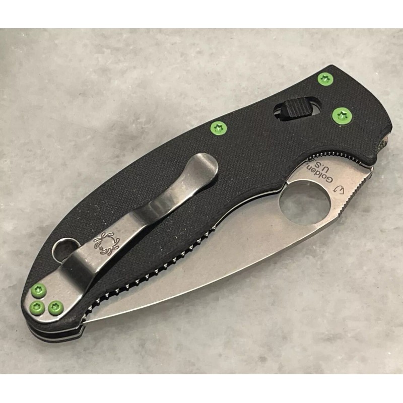 DH Zombie Green Stainless Steel Screws for Spyderco Manix 2