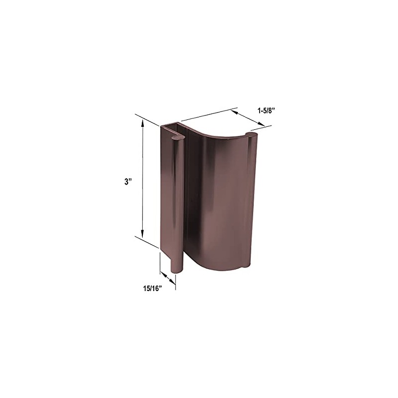 Oil Rubbed Bronze Tub Enclosure and Sliding Shower Door Pull