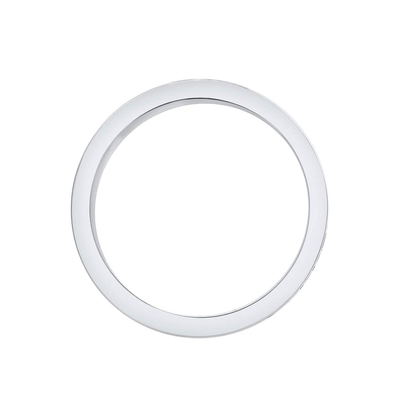 Kuzzoi Men's Ring Oxidised Band Ring Solid (8mm) in 925