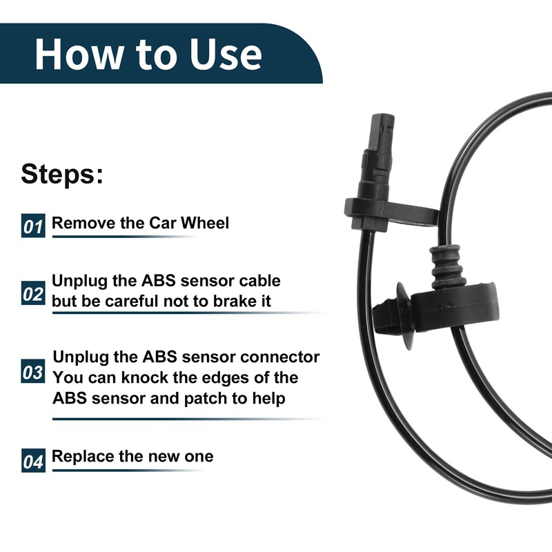 TUCKBOLD ABS Wheel Speed Sensor Front Left ABS Sensor Anti-lock