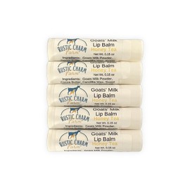 Paquete de 5 bálsamos labiales de leche de cabra (té de miel)