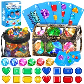 Diving Toys for Kids, Seek Treasure Underwater Pool Gem Hunt Pool Game