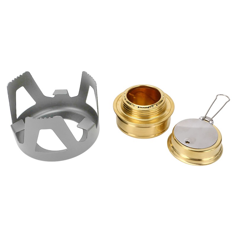 Mini Alcohol Stove Brass Aluminum Alloy Safe Windproof Portable Widely