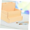 Baluue 2pcs Nail Tool Storage Box Double Pencil Holder for