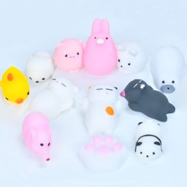 EKKONG Pack of 12 Squishy Kawaii Set, Mochi Squishy Set, Mochi Mini Squeeze Toy, Squishy Toy, Anti-Stress Toy for Children Adults