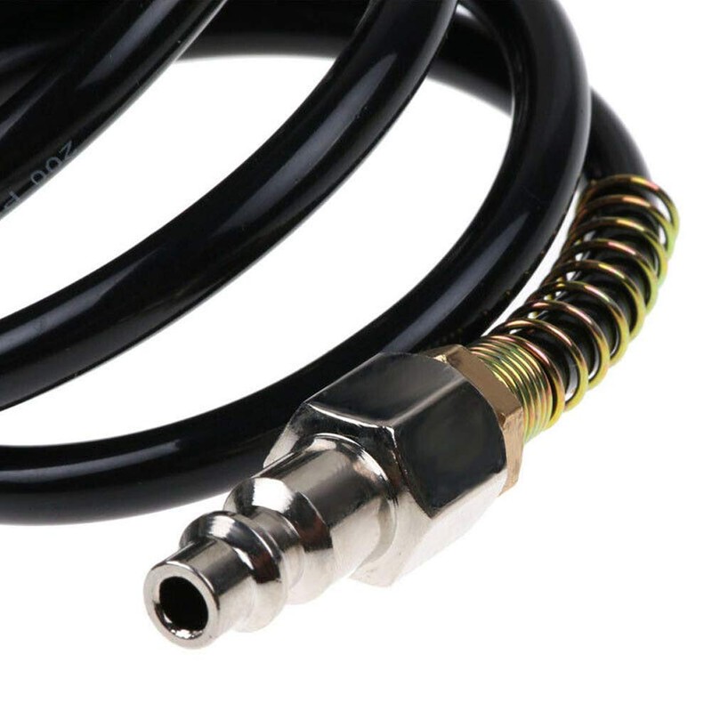 Air Hose,25ft Air Compressor Hose with Bend Restrictor,PE Recoil Air