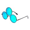 Trippy Lights Third Eye Sunglasses TURQUOISE CYAN Polarized Mirrored Reflective