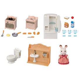 Epoch DH-06 Sylvanian Families My First Furniture Set Full of Backgrounds