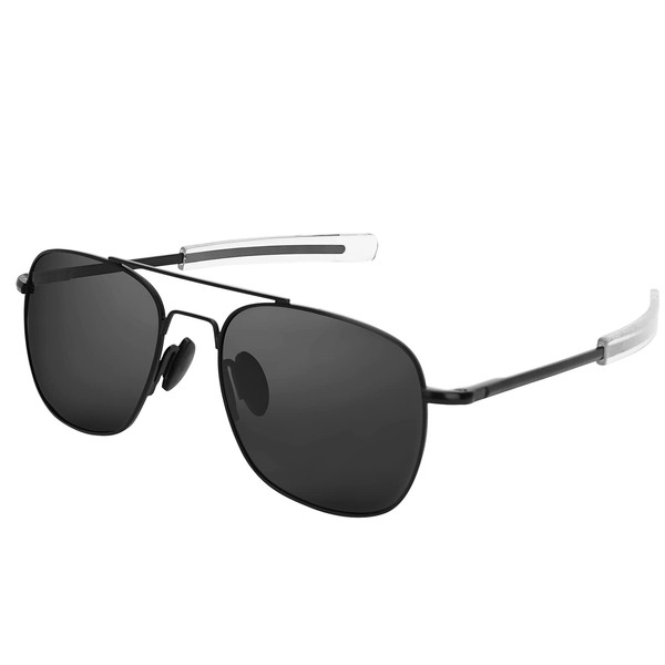 RCXKOOM Men's Aviator Sunglasses American Army Military Pilot Polarized Sunglasses