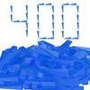 400pcs Tile Leveling System Wedges, Reusable, 1/32, 1/16, 1/8 Inch Spacer Compatible,Wall Tile Installation Kit (blue, 400)