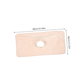 FRCOLOR Massage Bed Hole Reusable Beauty Couch Sheets for Spa and Salon Use Khaki Comfortable Design for Professional Massage Tables