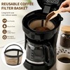 Filtro de café reutilizable de 5 tazas, cesta de filtro