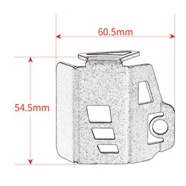 Modeer For Kawasaki Z900 2017-2022 Rear Brake Fuel Tank Oil Cup Cover Protective Cover Z 900 Accessories (Black)