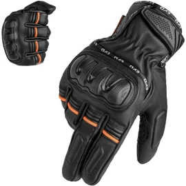 EVO Fitness EVO Fitness Motorbike Motorcycle Gloves Thinsulate 3M Hipora Windproof Waterproof Winter All Weather Thermal Carbon Shell Fiber Knuckle Smartphone Touch Compatible (Black, L)