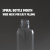 Palm Safe 4x Empty 100ml Clear Plastic Travel Bottles with