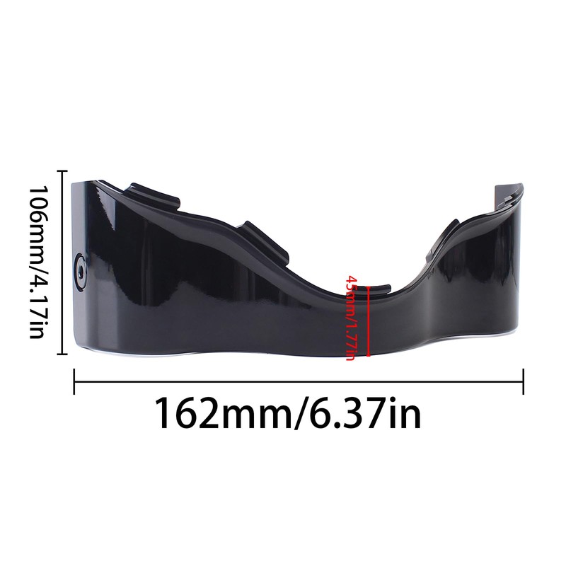 HIYOYO Gloss Black Batwing Outer Fairing Lower Trim Skirt for