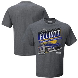 Chase Elliott # 9 2020 Nascar Cup Series Champion Vintage Car T-Shirt, X-Large