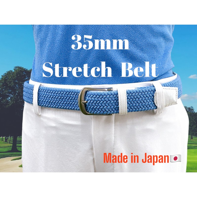 SADO Rubber Mesh Belt, Golf, Made in Japan, Handmade, One