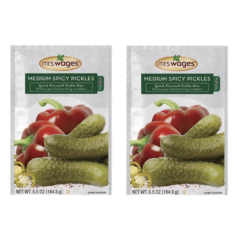 Mrs. Wages Create Spicy Pickles, Medium, 6.5 Ounce