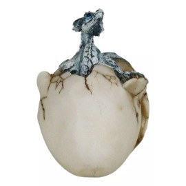 Cold Bifrost Dragon Hatchling Breaking Out Of Egg Shell Figurine Myth & Legends